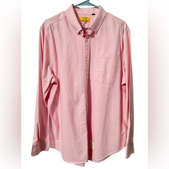 Five Four x Poggy The Man XL Darrick Oxford Shirt Pink Button Up Long Sleeve - Picture 1 of 11